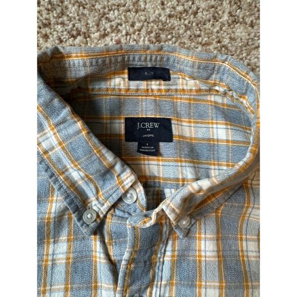 J. CREW JASPE SLIM buttoned shirt, Size Large. Flannel print cotton shirt - Picture 11 of 13